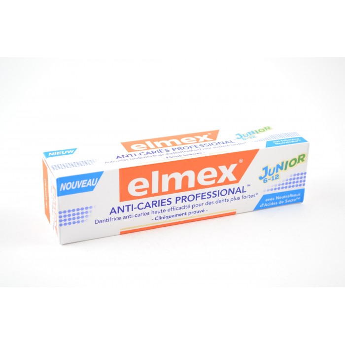 ELMEX Dentifrice Anti-carries Proffesional Junior 6-12 ans Tube de 75 ml