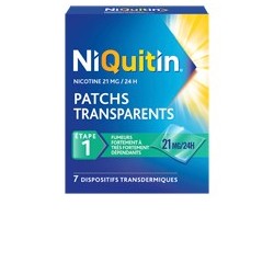 NIQUITIN 21mg/24h 7 Patchs transdermiques tranparents