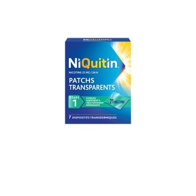 NIQUITIN 21mg/24h 7 Patchs transdermiques tranparents