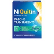 NIQUITIN 21mg/24h 7 Patchs transdermiques tranparents