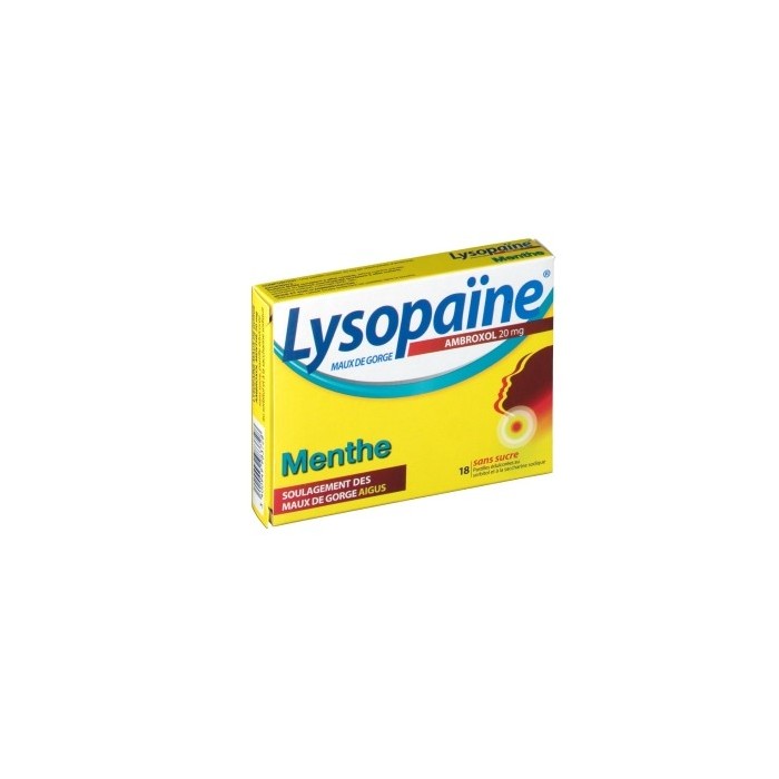 LYSOPAÃNE MX GGE 20mg Past ss suc ment Plq/18