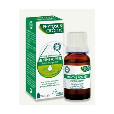 PHYTOSUN AROMS Huile essentielle Menthe Poivrée Flacon de 10 ml PHYTOSUN AROMS Huile essentielle Menthe Poivrée Flacon de 10 ml