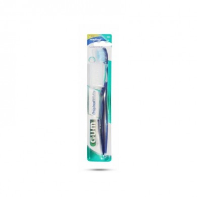 GUM Original White Brosse à dent Médium avec capuchon