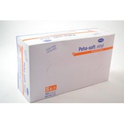 PEHA-SOFT Vinyl Boite de 100 gants Taille S (6-7)