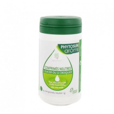 PHYTOSUN AROMS Comprimés neutres à sucer ou croquer Boite de 45