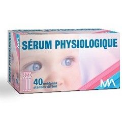 Sérum physiologique PHR Boite de 40 unidoses de 5 ml