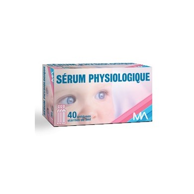 Sérum physiologique PHR Boite de 40 unidoses de 5 ml