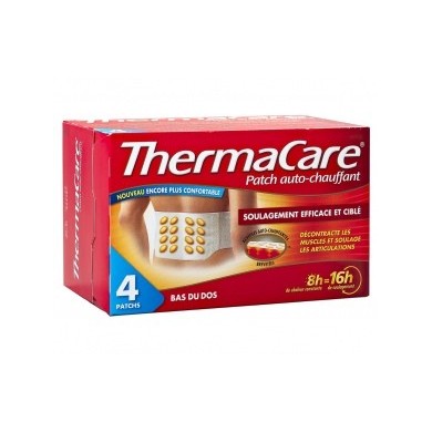 THERMACARE Patch auto-chauffant Bas du dos Boite de 4