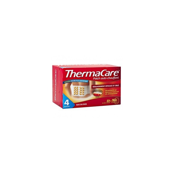THERMACARE Patch auto-chauffant Bas du dos Boite de 4