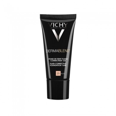 VICHY DERMABLEND 3D Correction Fond de teint n° 25 nude Tube de 30 ml VICHY DERMABLEND 3D Correction Fond de teint n° 25 nude Tube de 30 ml