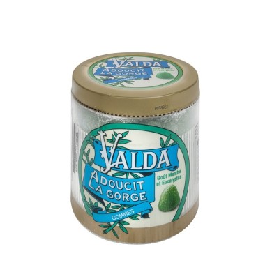 VALDA Gommes menthe eucalyptus Boite de 160