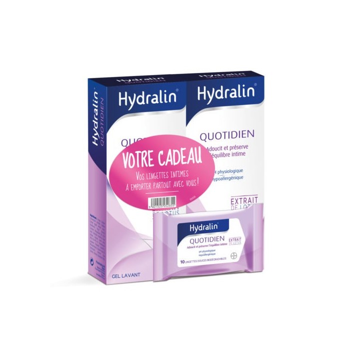 HYDRALIN QUOTIDIEN Adoucit et préserve 2 flacons de 200 ml