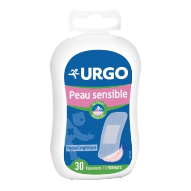 URGO Peau sensible Boite de 30 pansements assortis URGO Peau sensible Boite de 30 pansements assortis