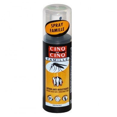 CINQ SUR CINQ FAMILLE Lotion anti-moustique Spray de 100 ml
