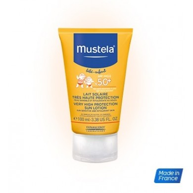 MUSTELA SOLAIRE SPF50+ Lait très haute protection Tube de 100ml EXPANSCIENCE - 1