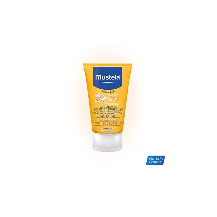 MUSTELA SOLAIRE SPF50+ Lait très haute protection Tube de 100ml EXPANSCIENCE - 1