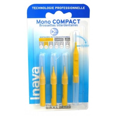 INAVA Brossettes interdentaires 0.8 mm Boite de 4 INAVA Brossettes interdentaires 0.8 mm Boite de 4