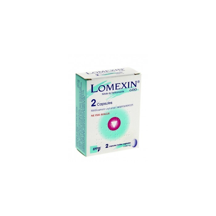 LOMEXIN 600mg Capsules vaginales Plaquette de 2