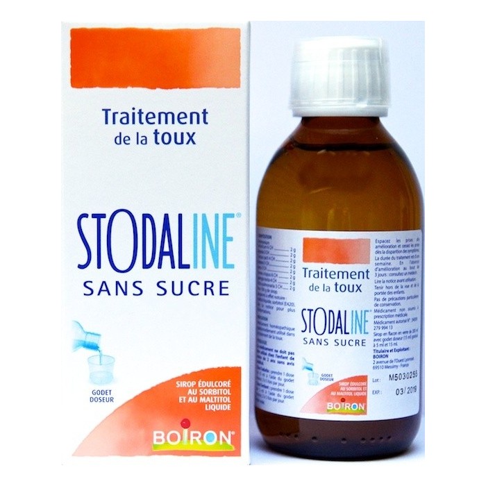 STODALINE Traitement de la toux Sans Sucre Flacon de 200 ml STODALINE Traitement de la toux Sans Sucre Flacon de 200 ml