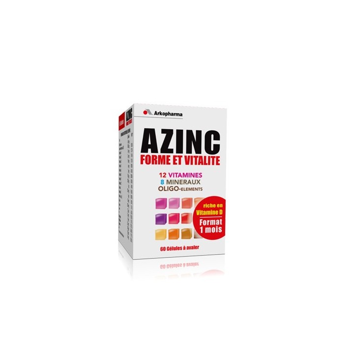 AZINC FORME VITALITE Gél dès 15ans Fl/60 AZINC FORME VITALITE Gél dès 15ans Fl/60