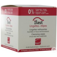 ILAST lingettes nettoyantes paupieres et peaux pathologiques