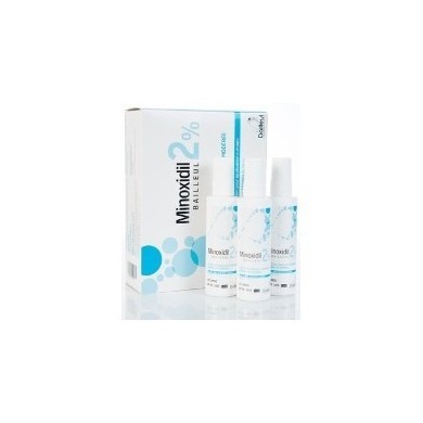 Minoxidil 2 % Chute de cheveux modéré hommes et femmes Coffret de 3 flacons de 60 ml Minoxidil 2 % Chute de cheveux modéré hommes et femmes Coffret de 3 flacons de 60 ml