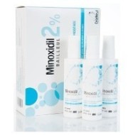 Minoxidil 2 % Chute de cheveux modéré hommes et femmes Coffret de 3 flacons de 60 ml