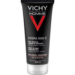 VICHY HOMME MAG C Gel douche corps et cheveux Flacons de 200ml VICHY - 1 VICHY HOMME MAG C Gel douche corps et cheveux Flacons de 200ml VICHY - 1