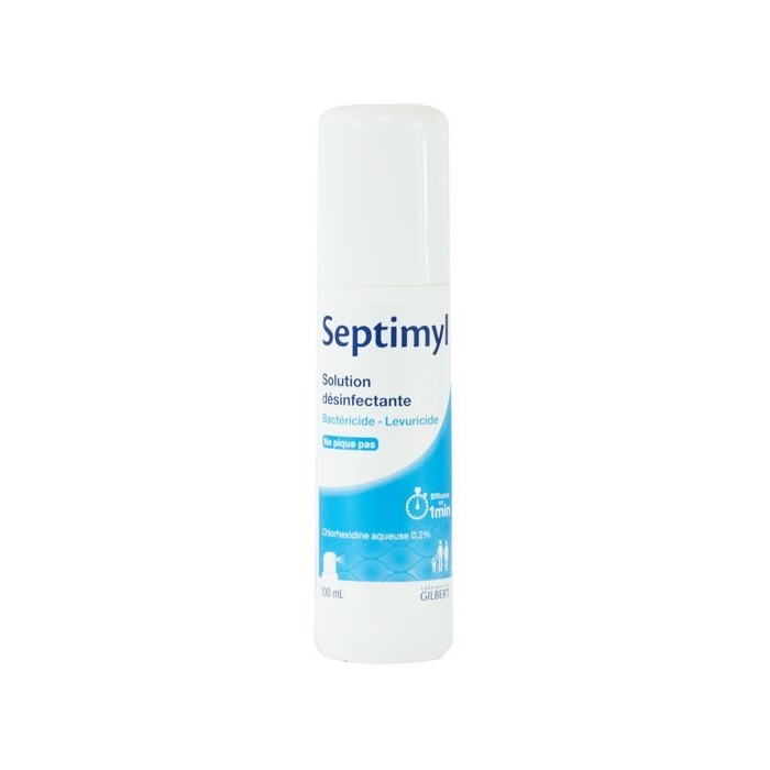 SEPTIMYL  Solution désinfectante 100 ml + lotion asséchante 10 ml offerte SEPTIMYL  Solution désinfectante 100 ml + lotion asséchante 10 ml offerte