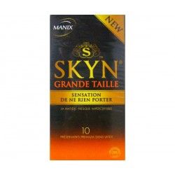 MANIX SKYN Grande taille préservatifs Plus GRAND confort Boite de 10 Manix - 1