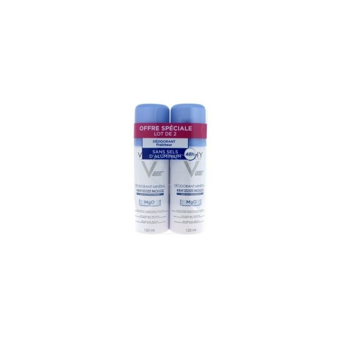 VICHY Déodorant minéral sans sels d'aluminium 48 heures Lot de 2 x 125 ml