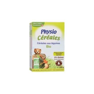 PHYSIOLAC Bio Céréales Riz, Millet, Quinoa Dès 4 mois Boite de 200 grammes PHYSIOLAC Bio Céréales Riz, Millet, Quinoa Dès 4 mois Boite de 200 grammes