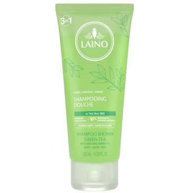 LAINO Shampooing douche au thé vert BIO Tube de 200 ml LAINO - 1
