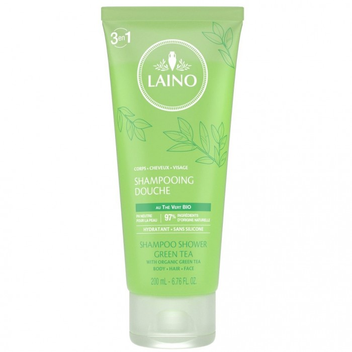 LAINO Shampooing douche au thé vert BIO Tube de 200 ml LAINO - 1
