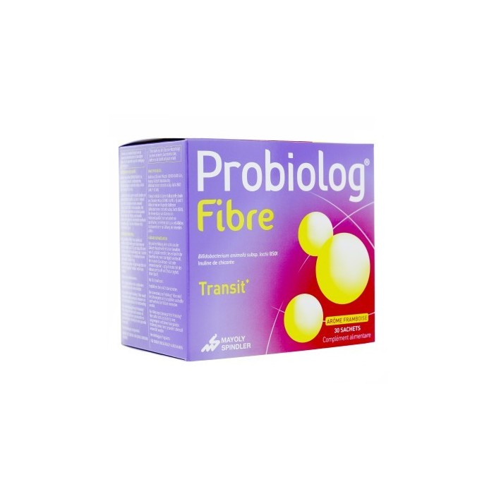 PROBIOLOG FIBRE Transit Boite de 30 sachets arôme framboise