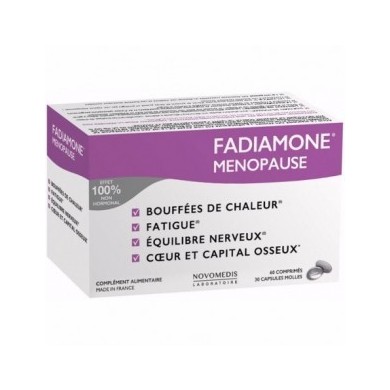 FADIAMONE Menopause Complément alimentaire Boite de 60 comprimés + 30 capsules molles