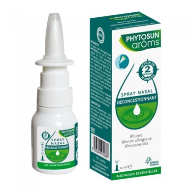PHYTOSUN AROMS Spray nasal décongestionnant Spray de 20 ml OMEGA PHARMA - 1 PHYTOSUN AROMS Spray nasal décongestionnant Spray de 20 ml OMEGA PHARMA - 1