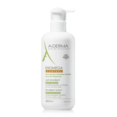 ADERMA EXOMEGA CONTROL Lait émollient anto grattage Flacon pompe de 400 ml ADERMA EXOMEGA CONTROL Lait émollient anto grattage Flacon pompe de 400 ml