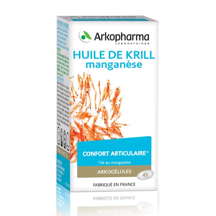 ARKOGELULES Huile de krill Gélules Flacon de 45 Arkopharma - 1