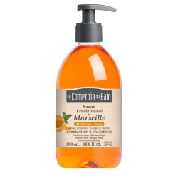 LE COMPTOIR DU BAIN Savon traditionnel de Marseille MANDARINE-SAUGE Flacon de 500 ml Le Comptoir du Bain - 1
