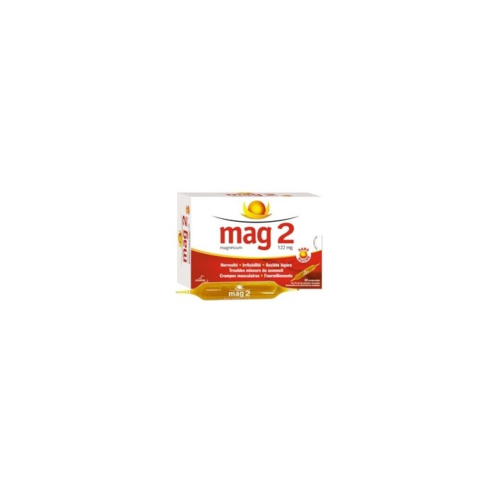 MAG 2 SANS SUCRE 122mg S buv 30A/10ml