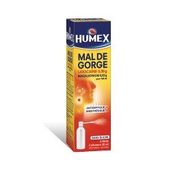 HUMEX Collutoire à la lidocaïne Flacon de 35ml Urgo - 1 HUMEX Collutoire à la lidocaïne Flacon de 35ml Urgo - 1