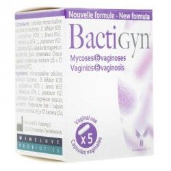 BACTIGYN Mycoses et vaginoses Boite de 5 capsules