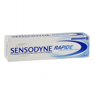 Sensodyne Rapide Dentifrice au fluor Tube de  75 ml GLAXOSMITHKLINE SANTÉ GRAND PUBLIC - 1