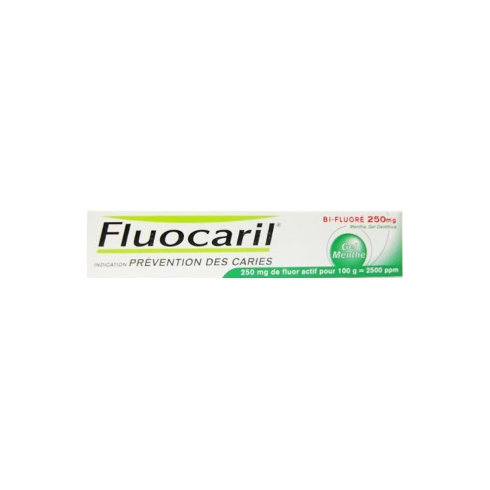 FLUOCARIL BI-FLU MENTHE 250mg Gel dentifrice Tube de 75ml