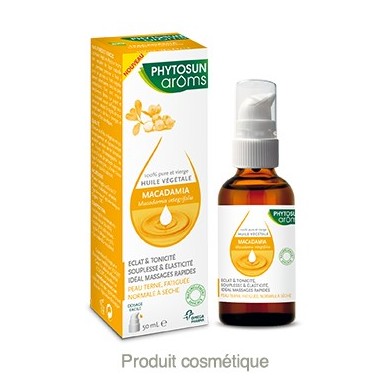 PHYTOSUN AROMS Huile végétal MACADAMIA BIO Flacon de 50 ml PHYTOSUN AROMS Huile végétal MACADAMIA BIO Flacon de 50 ml