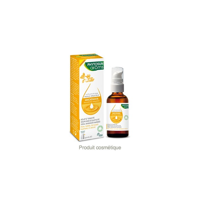 PHYTOSUN AROMS Huile végétal MACADAMIA BIO Flacon de 50 ml