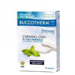 BUCCOTHERM Chewing gum sans sucre à l'eau thermale Boite de 20