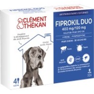 FIPROKIL DUO 402MG/120MG Pour chiens de 40 à 60 kilos Boite de 4 pipettes FIPROKIL DUO 402MG/120MG Pour chiens de 40 à 60 kilos Boite de 4 pipettes