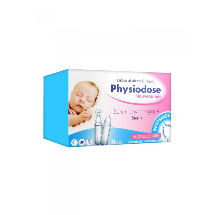 PHYSIODOSE Sérum physiologique Boite de 30 unidoses de 5 ml